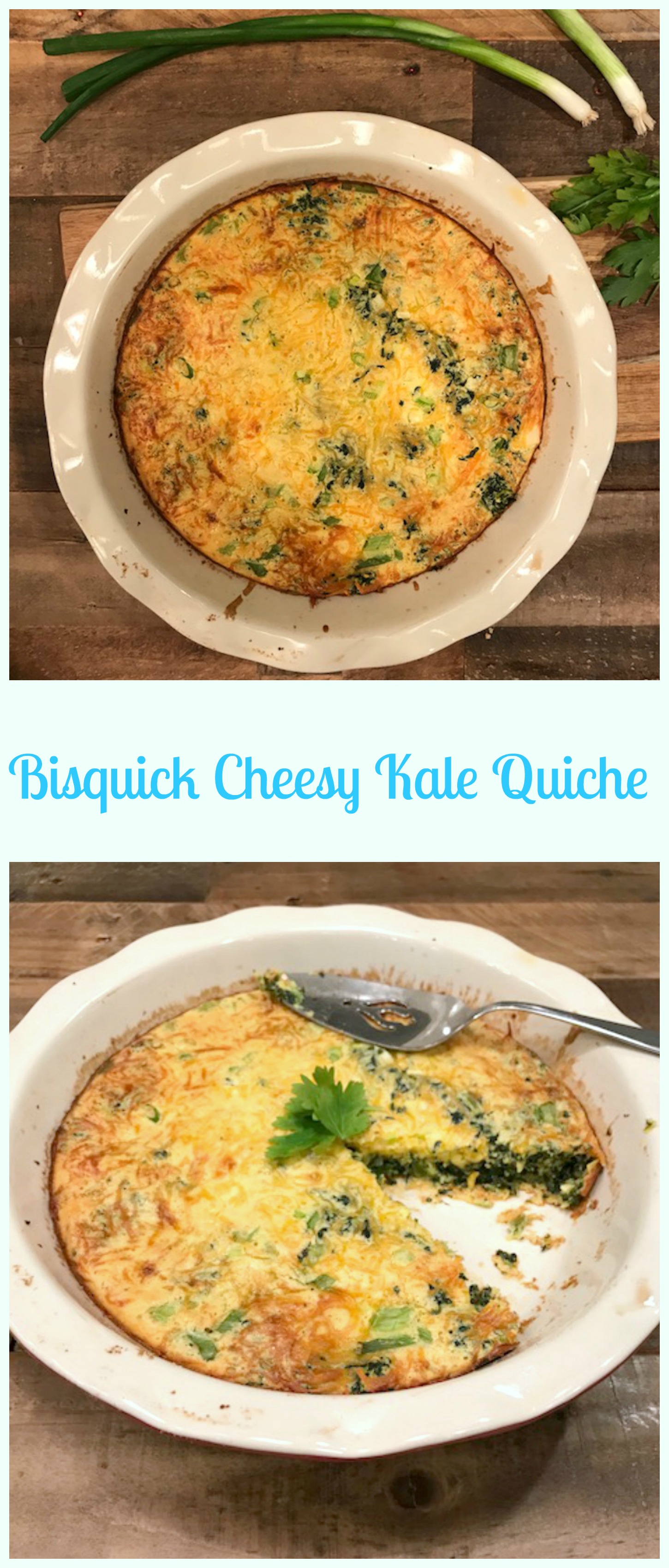 Bisquick Cheesy Kale Quiche Pams Daily Dish