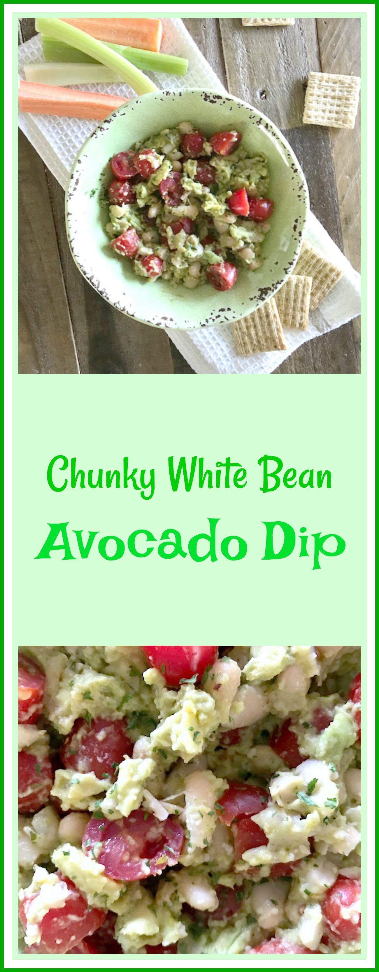 Chunky White Bean Avocado Dip Pams Daily Dish