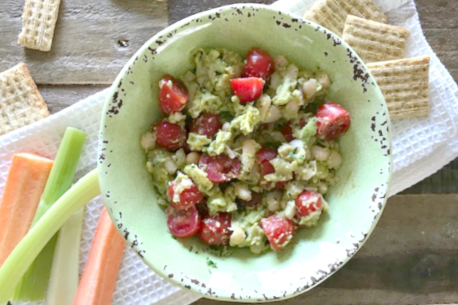 Chunky White Bean Avocado Dip Pams Daily Dish