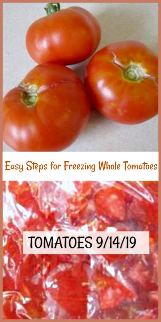 Easy Steps for Freezing Whole Tomatoes Pams Daily Dish