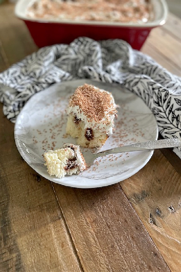 Easy Peasy Black And White Poke Cake