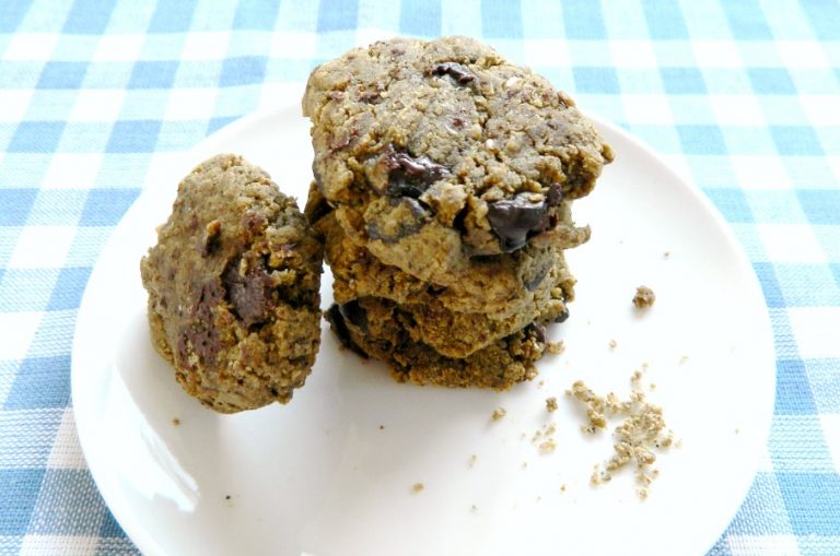 Wholesome Chocolate Chip Flax Cookies