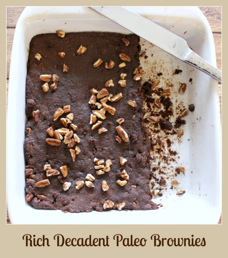 Rich And Decadent Paleo Brownies