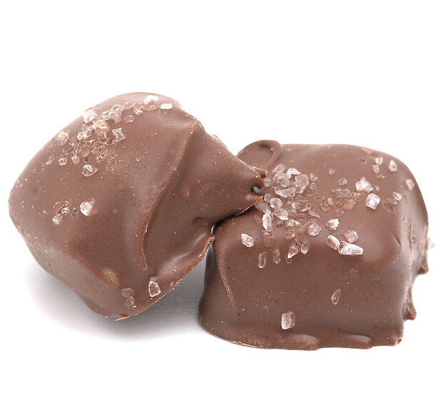 Chocolate Covered Caramels With Sea Salt