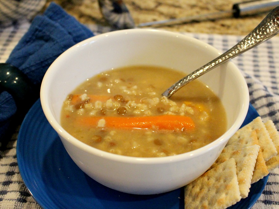 Crockpot Chicken Barley Bean Soup Pam's Daily Dish
