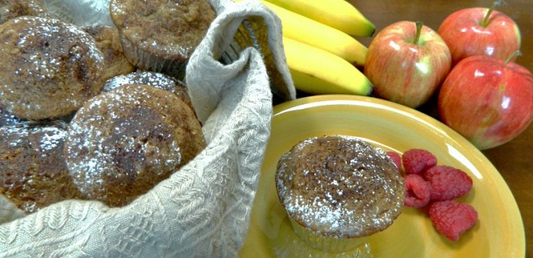 Healthy Buttermilk Apple Muffins