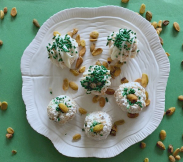 Pistachio Marshmallow Crunch Balls