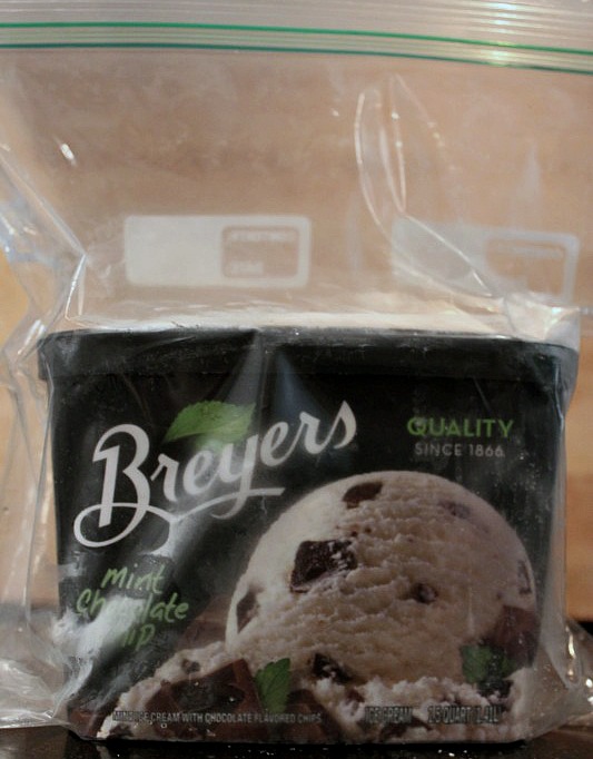 Ice Cream in A Ziplock Bag