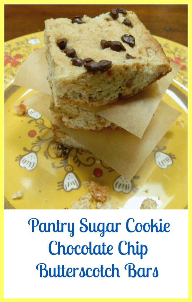 Pantry Sugar Cookie Chocolate Chip Butterscotch Bars