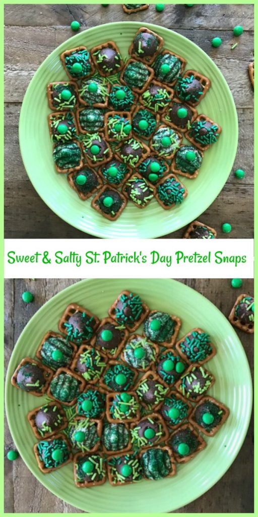 St. Patrick's Day Pretzel Snaps - Pam's Daily Dish