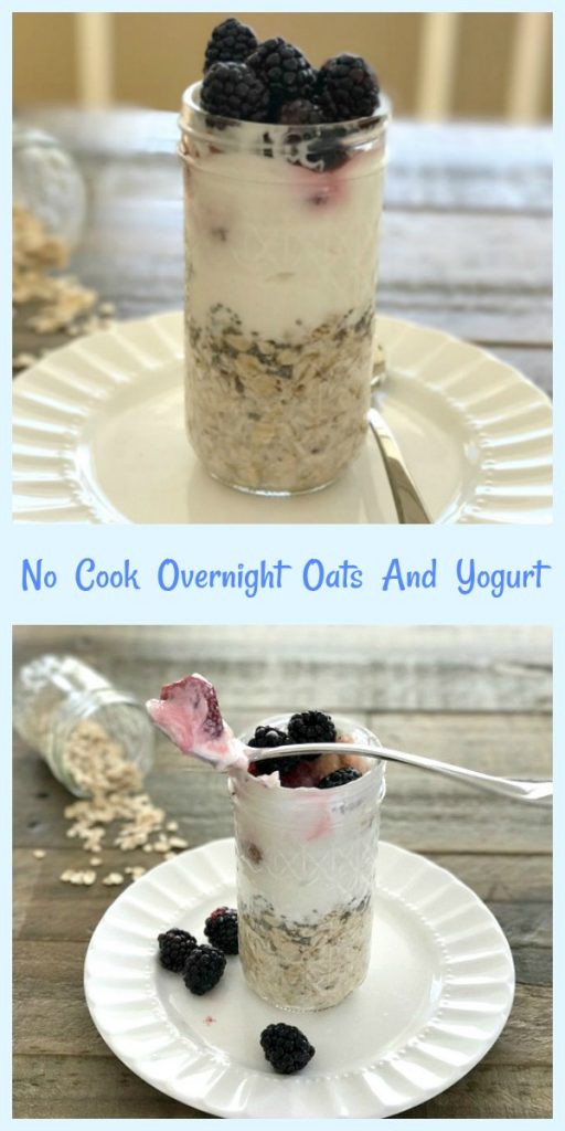 No Cook Overnight Oats And Yogurt - Pams Daily Dish