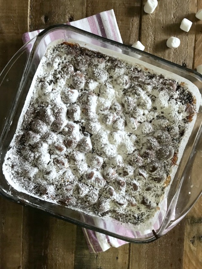 Fudgy Marshmallow Covered Brownies
