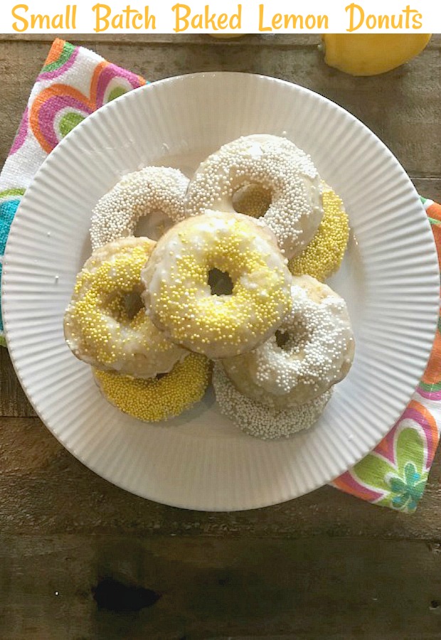 Small Batch Baked Lemon Donuts