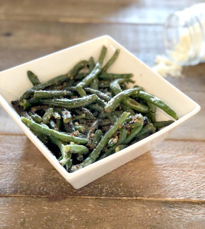 Green Beans with Parmesan Garlic Breadcrumbs