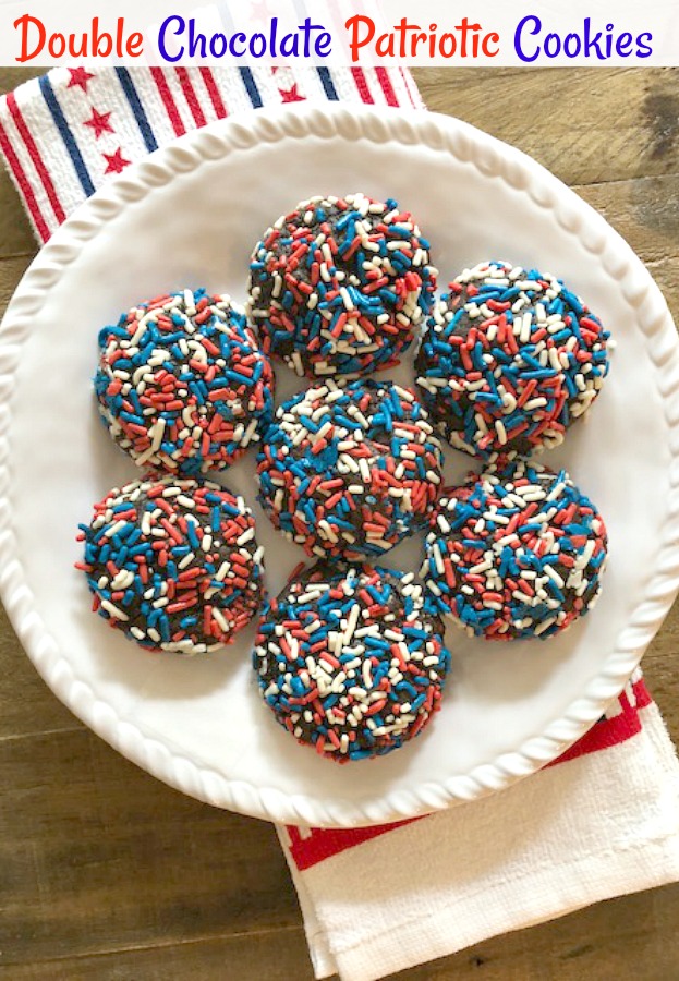 Double Chocolate Patriotic Cookies