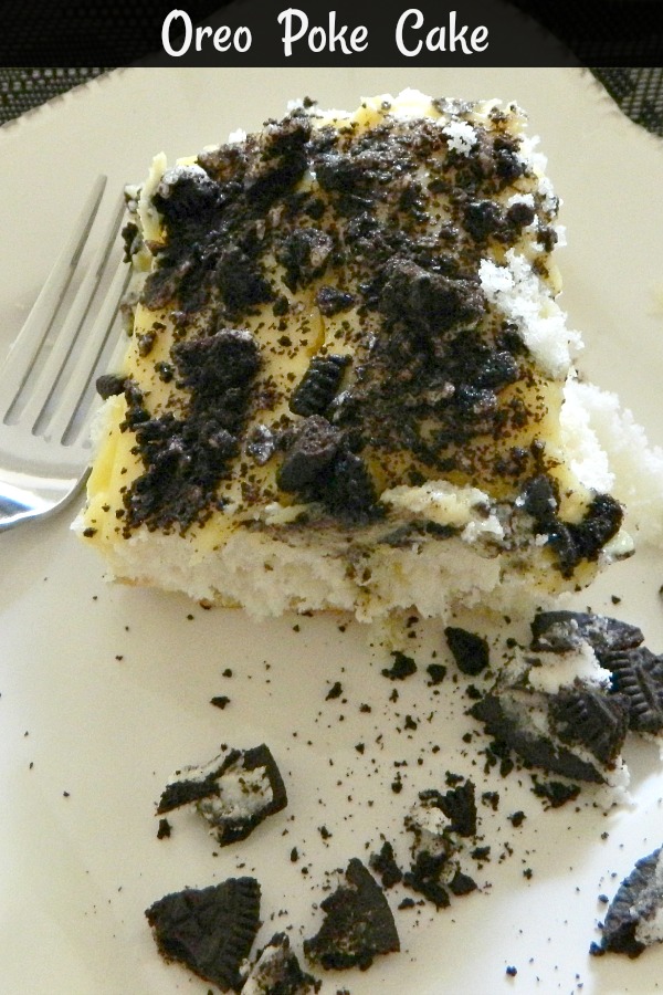 Oreo Poke Cake