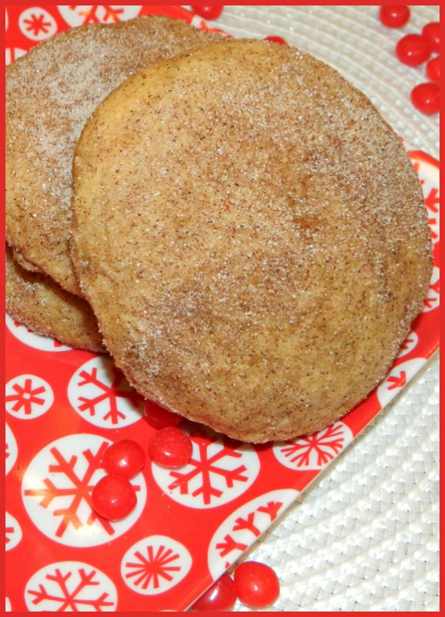 Large Cinnamon Snickerdoodle Cookies