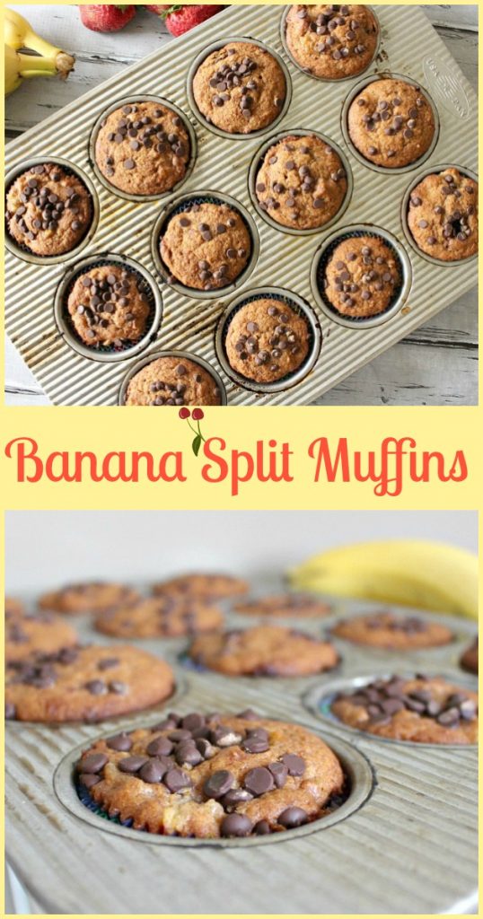 Banana Split Muffins - Pams Daily Dish