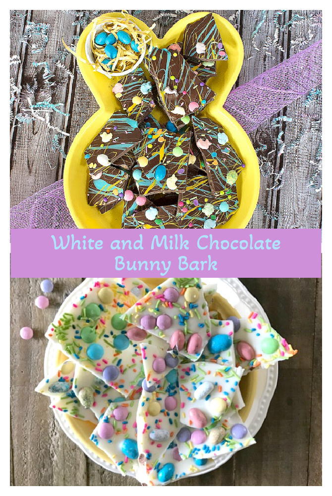White & Milk Chocolate Easter Bunny Bark
