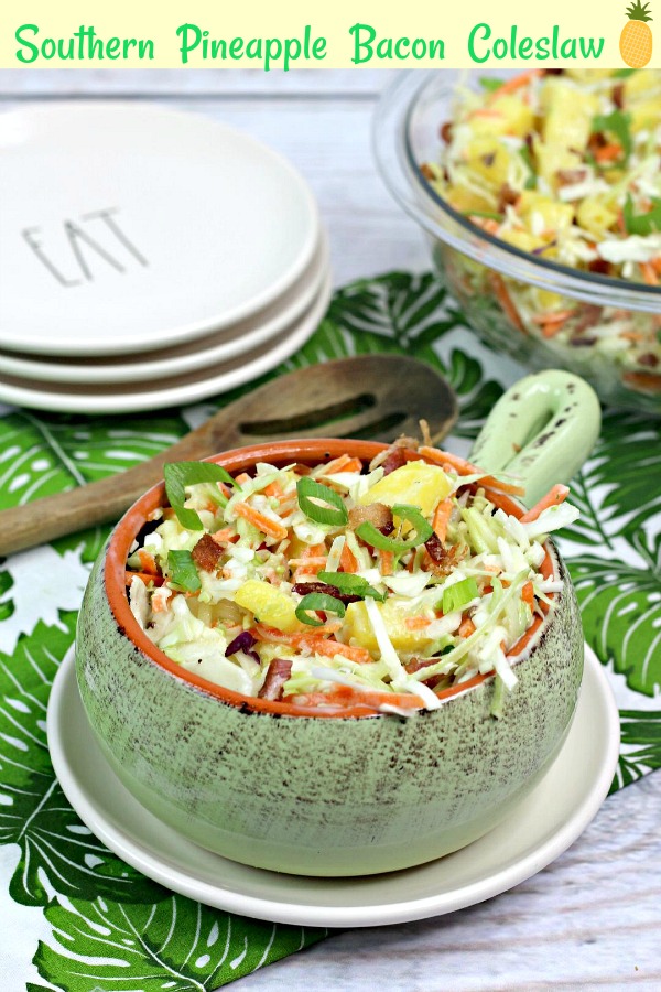 Southern Pineapple Bacon Coleslaw