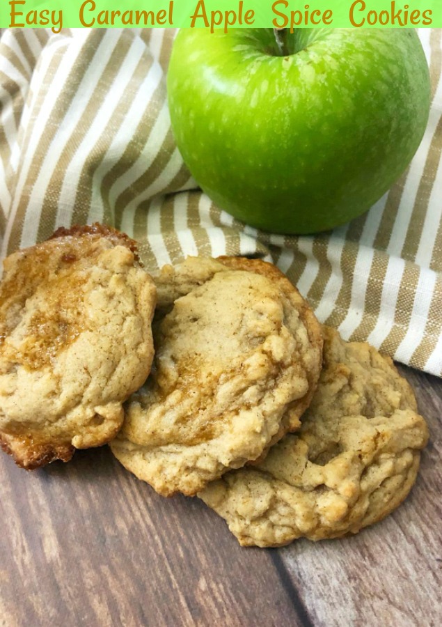 Easy Caramel Apple Spice Cookies