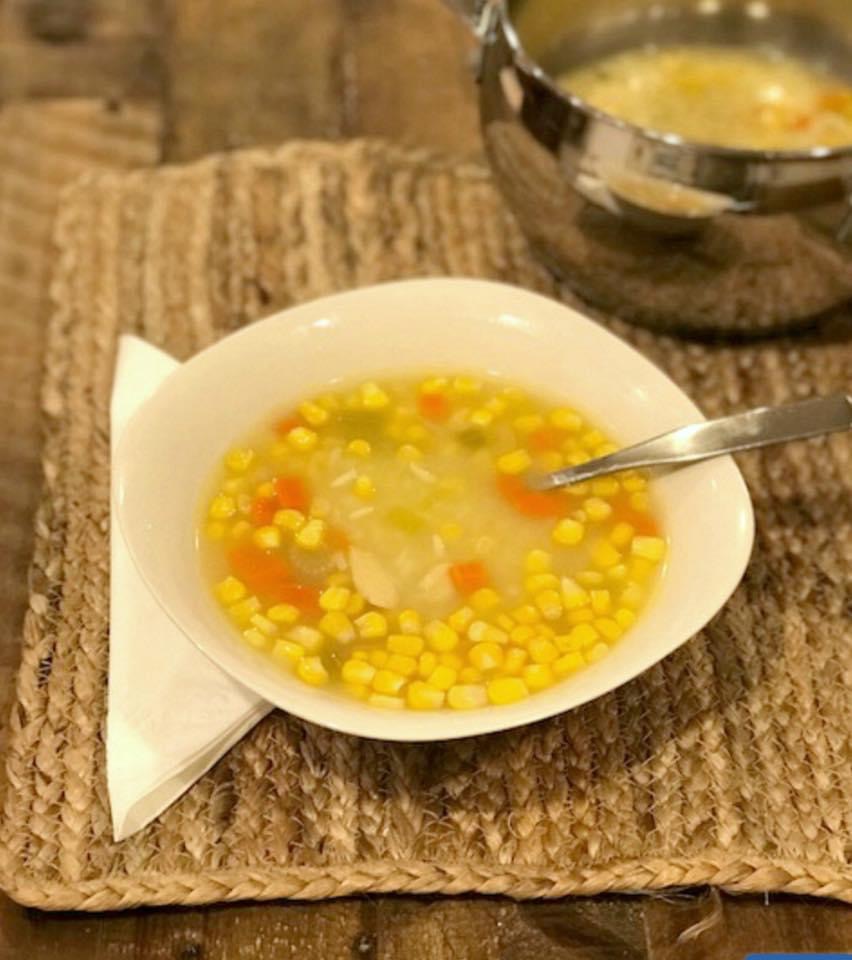 Chicken Corn Rice Soup - Pams Daily Dish