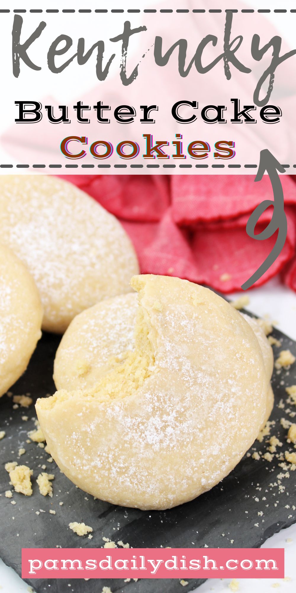 These Kentucky Butter Cake Cookies are soft and chewy and perfect to make when you want a sweet treat that will wow your friends and family. via @skinnydesserts