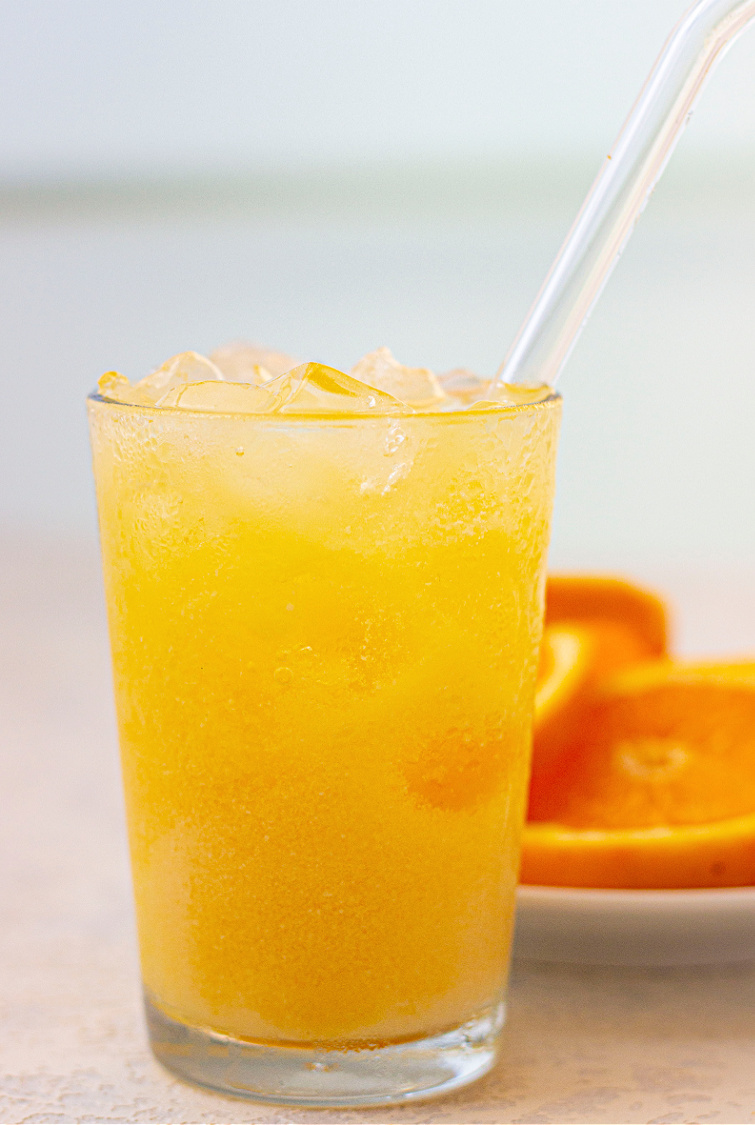 Glass Of Orange Juice With Ice Glass Of Orange Juice With Ice