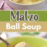 bowl of matzo ball soup.
