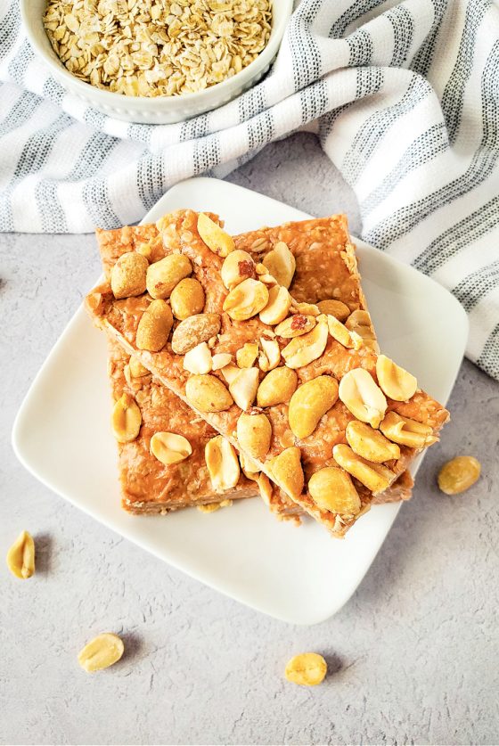 No Bake Peanut Butter Protein Bars - Pam's Daily Dish