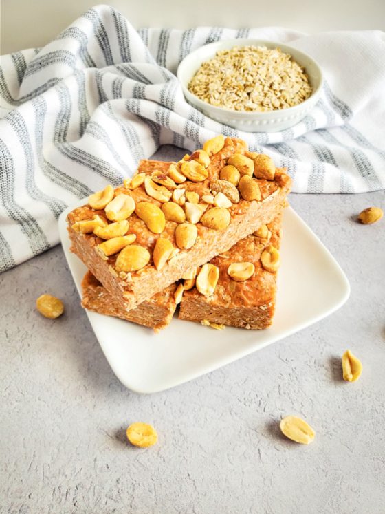 No Bake Peanut Butter Protein Bars - Pam's Daily Dish