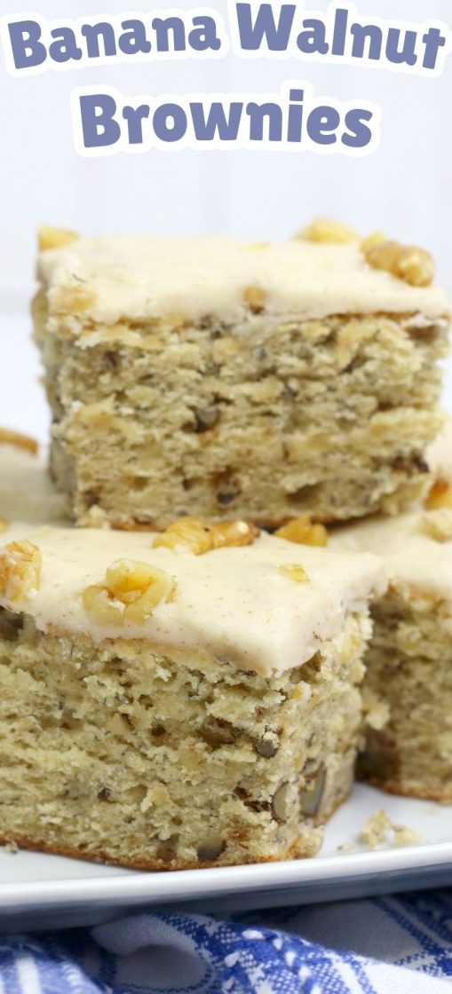 Banana Walnut Brownies - Pam's Daily Dish