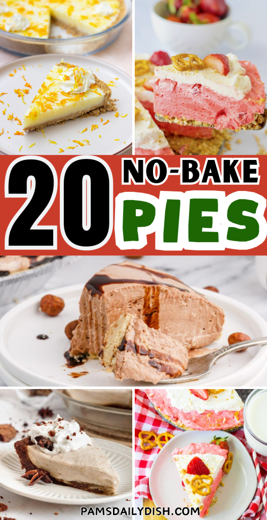 Roundup Image for No-Bake Pies 