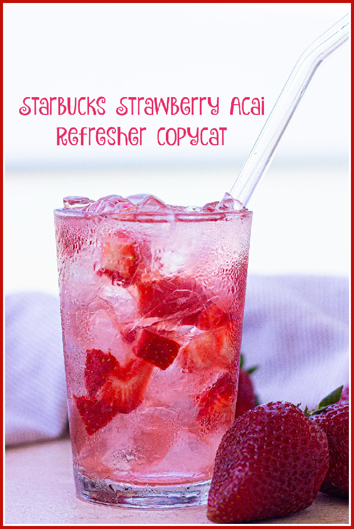 Starbuck Strawberry Acai Refresher Copycat - Pam's Daily Dish