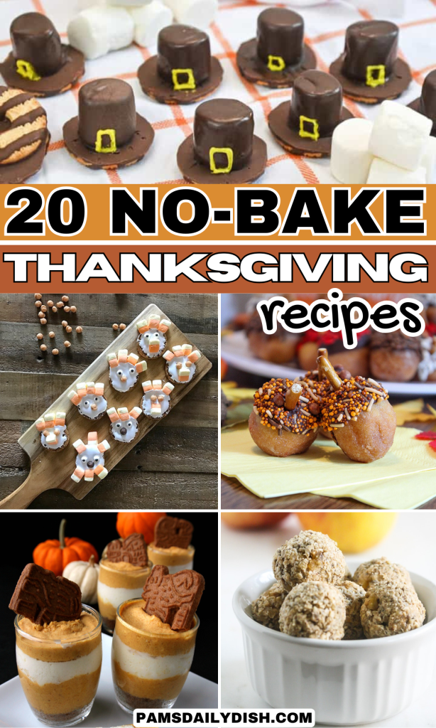 Roundup Image for No-Bake Thanksgiving Recipes