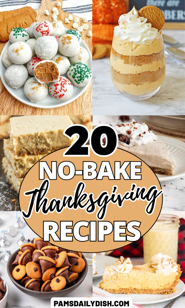 Roundup Image for No-Bake Thanksgiving Recipes