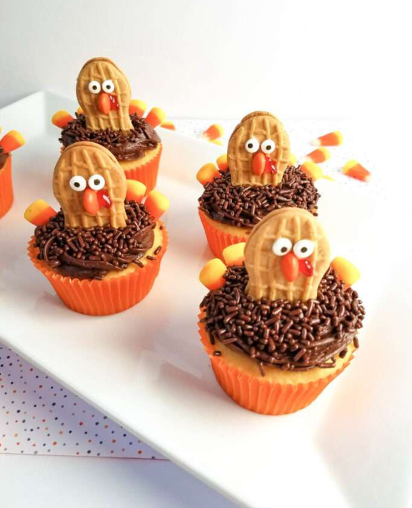 Roundup Image for Thanksgiving Cupcake Recipes
