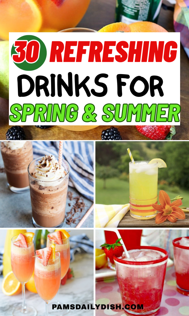 Roundup Image for Refreshing Drinks for Spring and Summer
