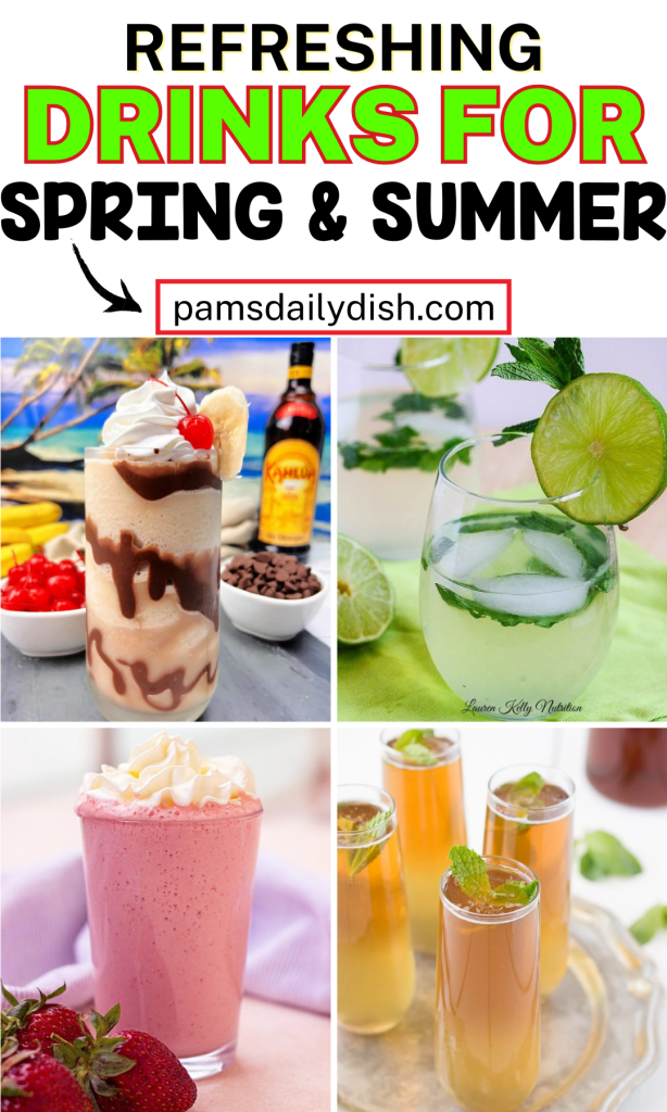 Roundup Image for Refreshing Drinks for Spring and Summer