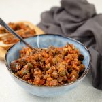 A bowlful of authentic caponata.