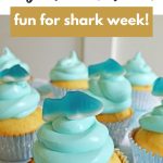 shark cupcake recipe Pinterest image